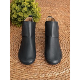 Women Casual Green Daily Adjustable Soft Leather Booties
