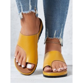Women Casual Low Heel Open Toe Casual Sliver Sandals