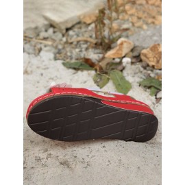 Retro casual three-dimensional flower hollow breathable wedge sandals