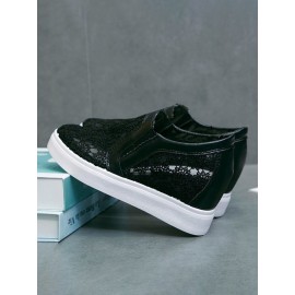 Flower Embroidery Detail Hidden Heeled Shoes