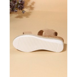 Women Double Band Slingback Espadrille Sole Sandals