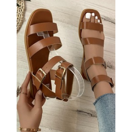 Casual Plain Strappy Sandals