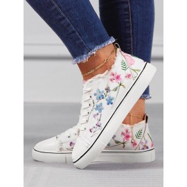 Fashion Floral Ultralight Breathable Sports Canvas Shoes