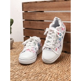 Fashion Floral Ultralight Breathable Sports Canvas Shoes