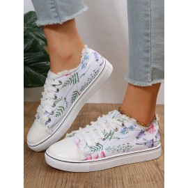 Fashion Floral Ultralight Breathable Sports Canvas Shoes