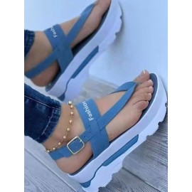Soft Platform Thong Sandals
