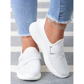 Rhinestone Flyknit Breathable Upper Sneakers