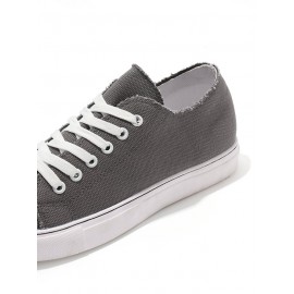 Women Breathable Flat Heel Canvas Lace-Up Shallow Shoes Casual EVA Canvas Shoes