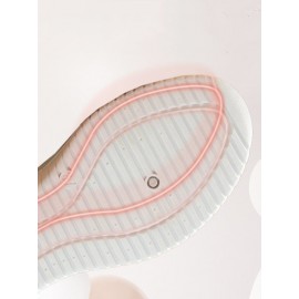 Sports Floral Breathable Slip On Flat Heel Fly Woven Shoes Embroidery