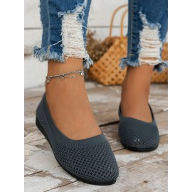 Breathable Hollow out Mesh Fabric Casual Shallow Shoes