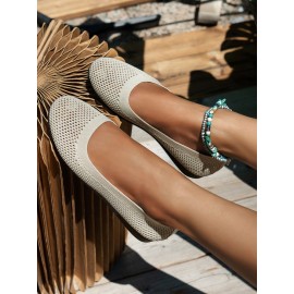 Breathable Hollow out Mesh Fabric Casual Shallow Shoes