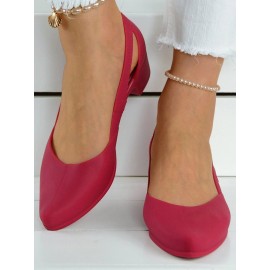 Waterproof Hollow Out Block Heel Beach Shoes