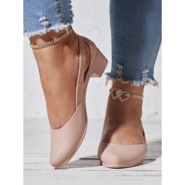 Waterproof Hollow Out Block Heel Beach Shoes