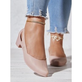 Waterproof Hollow Out Block Heel Beach Shoes