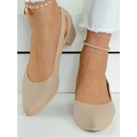 Waterproof Hollow Out Block Heel Beach Shoes