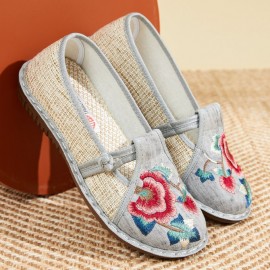 Ethnic Ethnic Slip On Flat Heel Shallow Shoes